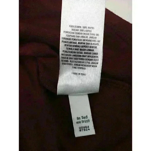 Ted Baker London Levels Pocket Bird's Eye Polo Size 5 Red Maroon - Picture 6 of 8